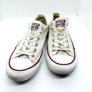 Converse Chuck Taylor All Star Blue Red Low Top Lace Up Shoes Size 8
